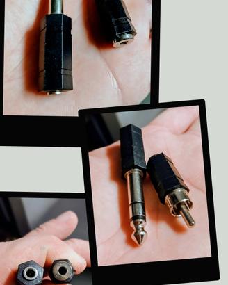 Adattatori Audio Jack 6.35mm RCA Cuffie Chitarra 