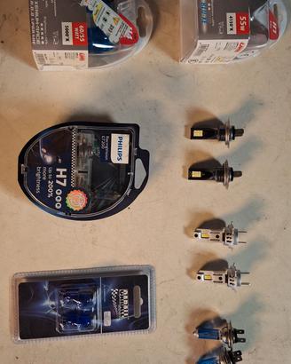 lampade azzurre e a led