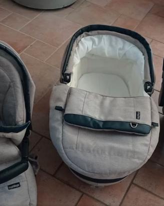 Trio peg perego, next 2 me, passeggino ,base