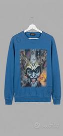 Felpa Blu Grafica "Joker Jester" - Wilfed - Taglia