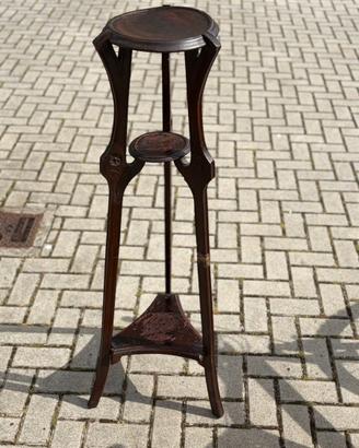 Portapiante antico Liberty in legno- Da restaurare