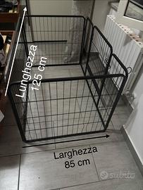 Recinto meallico per cani o cuccioli
