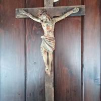 Crocefisso in legno d epoca