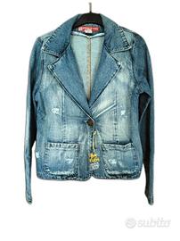 Giacca in denim donna vintage nuova 