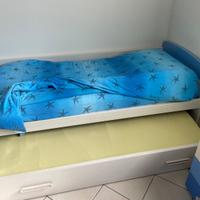 Letto singolo più letto estraibile