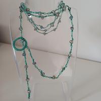 Collana artigianale verde