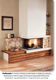 Caminetto a legna con rivestimento sconto 50%