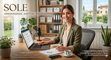 Impiegata amm., assistente virtuale,smart .working
