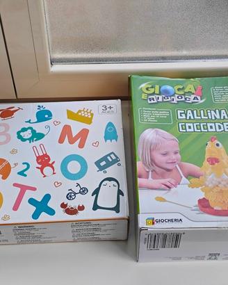 Giochi Educativi puzzle in legno BeeBeeRun e Galli