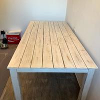 Tavolo legno  bianco interno esterno