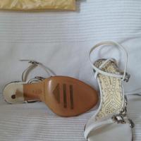 Sandalo  pelle bianca nuovo