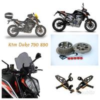 Ktm Duke 790 890 scarico centralina pedane plexi