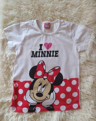 T-shirt bambina "Minnie Mouse" originale Disney 