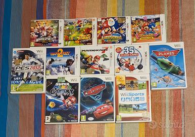 Selezione giochi Nintendo 3DS e Wii