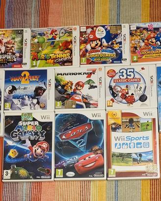 Selezione giochi Nintendo 3DS e Wii
