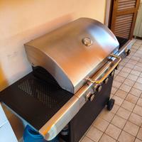 barbecue 5 fuochi + un fornello a gpl