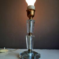 lampada art decò cristallo ottone