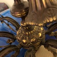 Lampadario bronzo dorato