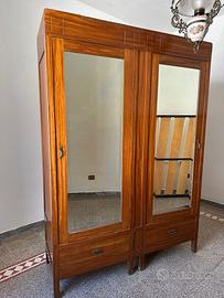Armadio guardaroba d’epoca ( Stile Liberty)