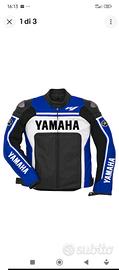 Giacca di pelle moto Yamaha 