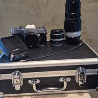 NIKKORMAT EL E SET FOTOGRAFICO