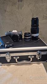 NIKKORMAT EL E SET FOTOGRAFICO