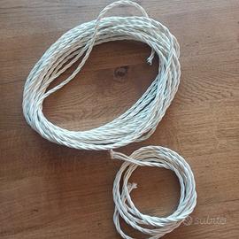Cavo elettrico in tessuto intrecciato 
