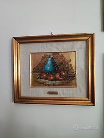 quadro su foglio d'oro vintage 