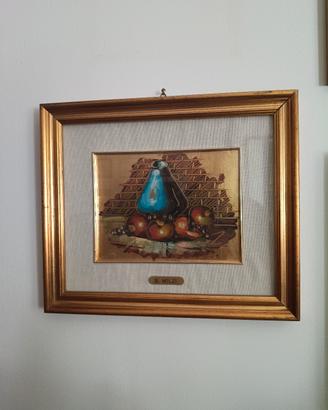 quadro su foglio d'oro vintage 