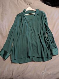 Camicia verde Fiorella Rubino