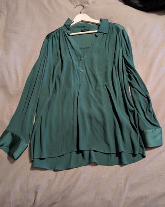 Camicia verde Fiorella Rubino