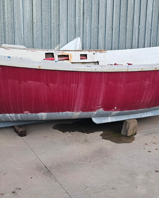 Gozzo in vetroresina con motore entrobordo