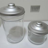 Vasi Cilindrici Biscottiere in vetro con coperchio