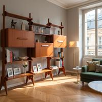 Mid century teak libreria modulare AV Arredamenti