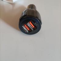 Caricabatterie accendisigari con 2 porte USB