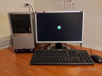 Computer Intel E8400 compreso di Monitor LG da 19"