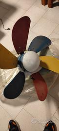 lampadario a ventilatore