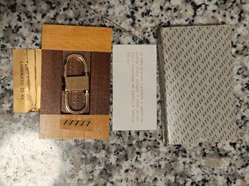 Portachiavi Lalex placcato oro 22 Kt