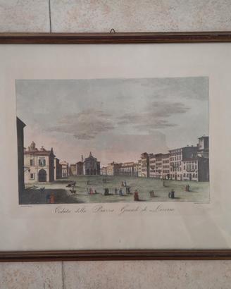 quadro stampa Livorno Piazza Grande 