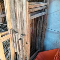 6 sdraio mare in legno di teak vintage