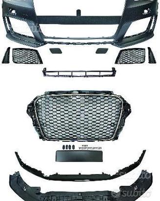 Paraurti anteriore AUDI A3 8V 12-15 RS3 Look ABS