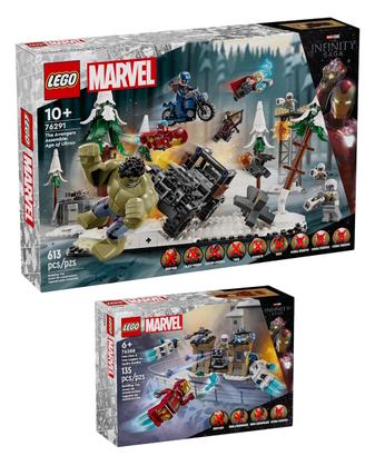 LEGO Marvel 76291 The Avengers Assemble 76288 Iron
