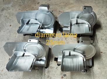 4 affettatrici semi professionale lama 25°