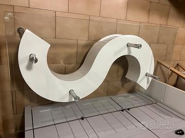 Tavolino da Salotto Moderno a "S" in Vetro  Design