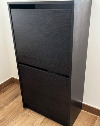 Scarpiera Ikea bissa marrone-nero 2 scomparti