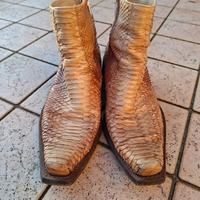 Stivaletto uomo pelle serpente artigianale