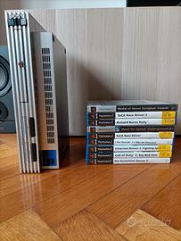 PlayStation 2 color argento con 9 giochi