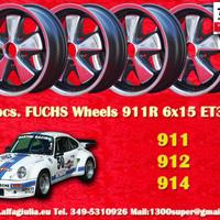 4 pz. cerchi Porsche Fuchs 6x15 ET36 356 C SC 911