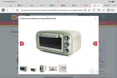 Forno ARIETE 979 verde vintage.