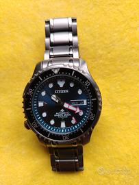 OROLOGIO CITIZEN PROMASTER TITANIO sfondo blu